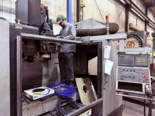 Replacing the entire pneumatic circuit on a Fanuc-controlled Toyota CNC Mill.